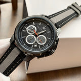 Buy Shop Maserati Royale 44mm Black Dial Stainless Steel Fiber Strap Watch For Men - R8871637002 USA Online