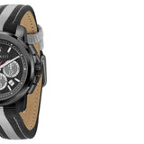 Buy Shop Maserati Royale 44mm Black Dial Stainless Steel Fiber Strap Watch For Men - R8871637002 USA Online