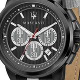 Buy Shop Maserati Royale 44mm Black Dial Stainless Steel Fiber Strap Watch For Men - R8871637002 USA Online
