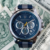 Buy Shop Maserati Royale 44mm Stainless Steel Fiber Strap Watch For Men - R8871637001 USA Online