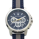 Buy Shop Maserati Royale 44mm Stainless Steel Fiber Strap Watch For Men - R8871637001 USA Online