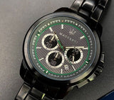 Buy Shop Maserati Royale Chronograph Black Dial Black Steel Strap Watch For Men - R8873637004 USA Online