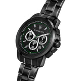 Buy Shop Maserati Royale Chronograph Black Dial Black Steel Strap Watch For Men - R8873637004 USA Online
