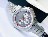 Buy Shop Maserati Royale Chronograph Grey Dial Silver Steel Strap Watch For Men - R8873637003 USA Online