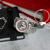 Buy Shop Maserati Royale Chronograph Grey Dial Silver Steel Strap Watch For Men - R8873637003 USA Online