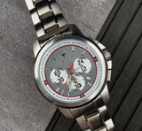 Buy Shop Maserati Royale Chronograph Grey Dial Silver Steel Strap Watch For Men - R8873637003 USA Online