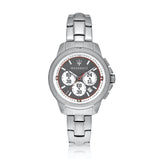 Buy Shop Maserati Royale Chronograph Grey Dial Silver Steel Strap Watch For Men - R8873637003 USA Online