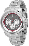 Buy Shop Maserati Royale Chronograph Grey Dial Silver Steel Strap Watch For Men - R8873637003 USA Online