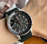 Buy Shop Maserati SFIDA 44mm Black Silicon Chronograph Watch For Men - R8871640002 USA Online