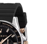 Buy Shop Maserati SFIDA 44mm Black Silicon Chronograph Watch For Men - R8871640002 USA Online