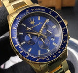 Buy Shop Maserati SFIDA Analog Blue Dial Gold Stainless Steel Watch For Men - R8873640008 USA Online