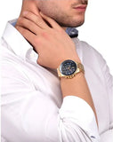 Buy Shop Maserati SFIDA Analog Blue Dial Gold Stainless Steel Watch For Men - R8873640008 USA Online
