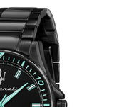 Buy Shop Maserati SFIDA Aqua Edition Analog Black Dial Black Steel Strap Watch For Men - R8853144001 USA Online