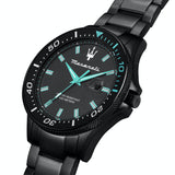 Buy Shop Maserati SFIDA Aqua Edition Analog Black Dial Black Steel Strap Watch For Men - R8853144001 USA Online