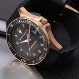 Buy Shop Maserati SFIDA Automatic Black Dial Black Rubber Strap Watch For Men - R8821140001 USA Online
