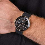 Buy Shop Maserati SFIDA Automatic Black Dial Black Rubber Strap Watch For Men - R8821140001 USA Online