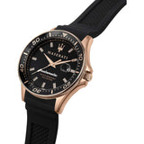 Buy Shop Maserati SFIDA Automatic Black Dial Black Rubber Strap Watch For Men - R8821140001 USA Online