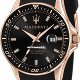 Buy Shop Maserati SFIDA Automatic Black Dial Black Rubber Strap Watch For Men - R8821140001 USA Online