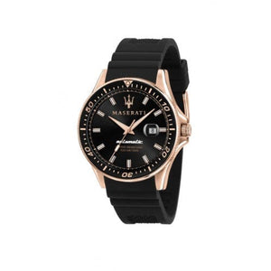Buy Shop Maserati SFIDA Automatic Black Dial Black Rubber Strap Watch For Men - R8821140001 USA Online