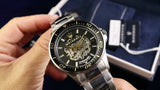 Buy Shop Maserati SFIDA Automatic Black Dial Silver Steel Strap Watch For Men - R8823140002 USA Online