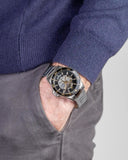 Buy Shop Maserati SFIDA Automatic Black Dial Silver Steel Strap Watch For Men - R8823140002 USA Online