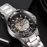 Buy Shop Maserati SFIDA Automatic Black Dial Silver Steel Strap Watch For Men - R8823140002 USA Online