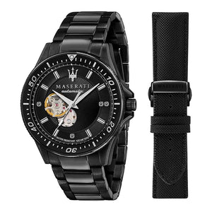Buy Shop Maserati SFIDA Automatic Black Special Edition 44mm Watch For Men - R8823140005 USA Online