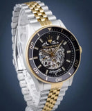 Buy Shop Maserati SFIDA Automatic Skeleton Black Dial Two Tone Steel Strap Watch For Men - R8823140010 USA Online