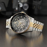Buy Shop Maserati SFIDA Automatic Skeleton Black Dial Two Tone Steel Strap Watch For Men - R8823140010 USA Online