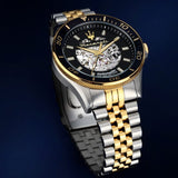 Buy Shop Maserati SFIDA Automatic Skeleton Black Dial Two Tone Steel Strap Watch For Men - R8823140010 USA Online