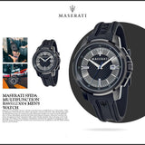 Buy Shop Maserati SFIDA Black Dial Black Rubber Strap Watch For Men - R8851123004 USA Online
