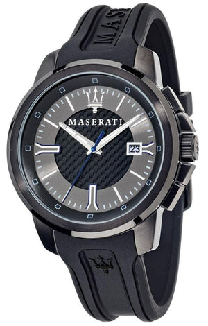 Buy Shop Maserati SFIDA Black Dial Black Rubber Strap Watch For Men - R8851123004 USA Online