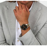 Buy Shop Maserati SFIDA Black Dial Two Tone Steel Strap Watch for Men - R8853140009 USA Online