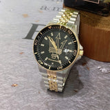Buy Shop Maserati SFIDA Black Dial Two Tone Steel Strap Watch for Men - R8853140009 USA Online
