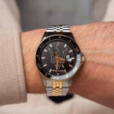 Buy Shop Maserati SFIDA Black Dial Two Tone Steel Strap Watch for Men - R8853140009 USA Online