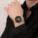 Buy Shop Maserati SFIDA Black Dial Two Tone Steel Strap Watch for Men - R8853140009 USA Online