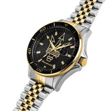 Buy Shop Maserati SFIDA Black Dial Two Tone Steel Strap Watch for Men - R8853140009 USA Online