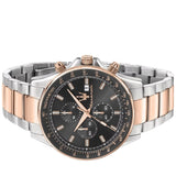 Buy Shop Maserati SFIDA Black Dial Two Tone Steel Strap Watch For Men - R8873640014 USA Online