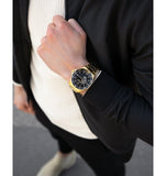 Buy Shop Maserati SFIDA Black Dial Yellow Gold Toned Stainless Steel Watch For Men - R8823140003 USA Online