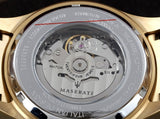 Buy Shop Maserati SFIDA Black Dial Yellow Gold Toned Watch For Men - R8823140003 USA Online