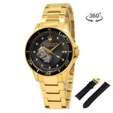 Buy Shop Maserati SFIDA Black Dial Yellow Gold Toned Watch For Men - R8823140003 USA Online