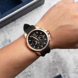Buy Shop Maserati SFIDA Chronograph Black Dial Black Rubber Strap Watch For Men - R851123008 USA Online