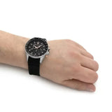 Buy Shop Maserati SFIDA Chronograph Black Dial Black Silicone Strap Watch for Men - R8871640005 USA Online