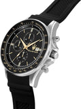 Buy Shop Maserati SFIDA Chronograph Black Dial Black Silicone Strap Watch for Men - R8871640005 USA Online