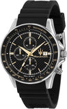 Buy Shop Maserati SFIDA Chronograph Black Dial Black Silicone Strap Watch for Men - R8871640005 USA Online