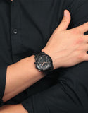 Buy Shop Maserati SFIDA Chronograph Black Dial Black Steel Strap Watch For Men - R8873640011 USA Online