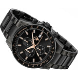 Buy Shop Maserati SFIDA Chronograph Black Dial Black Steel Strap Watch For Men - R8873640011 USA Online