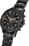 Buy Shop Maserati SFIDA Chronograph Black Dial Black Steel Strap Watch For Men - R8873640011 USA Online