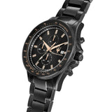 Buy Shop Maserati SFIDA Chronograph Black Dial Black Steel Strap Watch For Men - R8873640011 USA Online