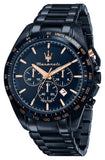 Buy Shop Maserati SFIDA Chronograph Black Dial Black Steel Strap Watch For Men - R8873640011 USA Online